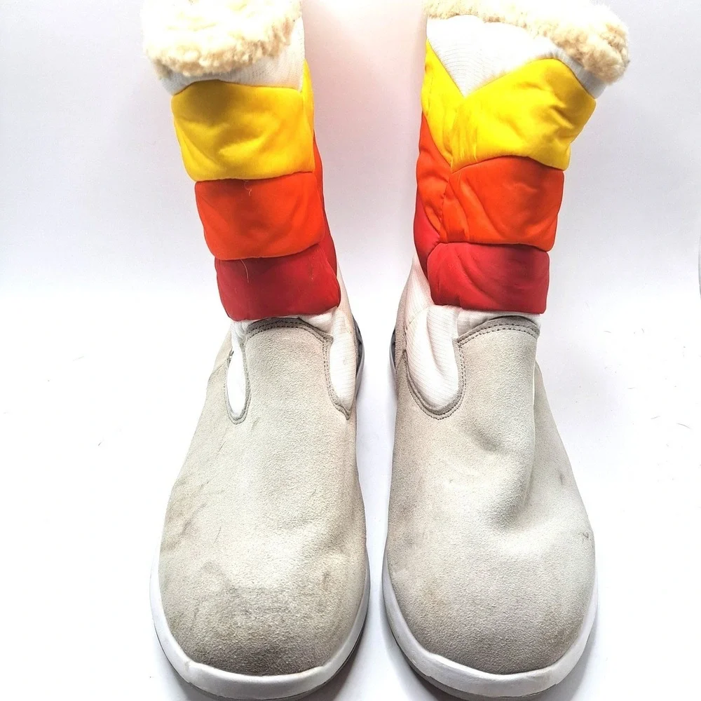 Bearpaw Rainbow Puffer Snow Boots Womens 10 Cozy Lined Winter Pull On